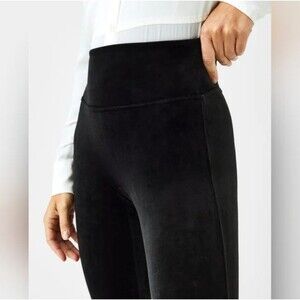 Spanx Velvet Leggings High Waisted Black - Size XL